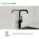 Mixer for the kitchen IDDIS SLIDE SLIBL00I05, single -leaf, high spout 370 mm, black