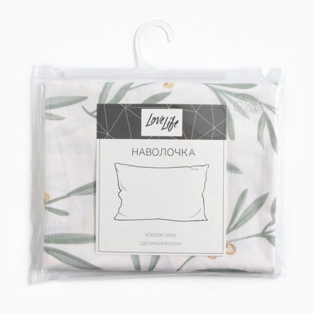 Pillowcase Lovelife Early Morning 50*70, 100%cotton, satin, 125g/m²-2