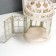 Climber Metal "Lantern - openwork arbor" white 12.5x12.5x21 cm