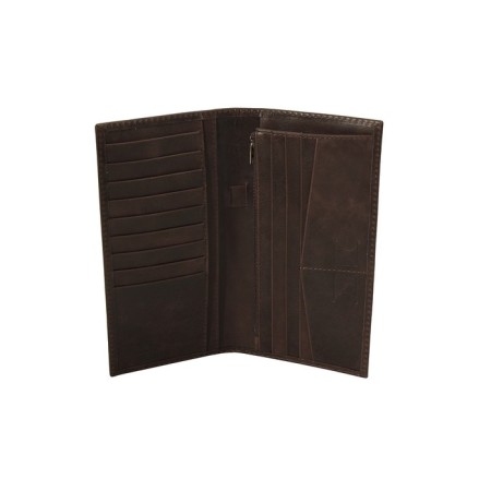 Vertical Camel purse, brown color-1