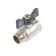 Ballic Aqualink, PN 50 tap, internal/outer thread 1/2 ", butterfly, nickel.