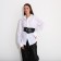 Women's belt, width 12 cm, metal buckle, grirts, black color