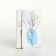 Women's wallet on the button, white color