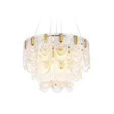 Люстра подвесная с хрусталём Ambrella light, Traditional, TR5388, E27, цвет золото