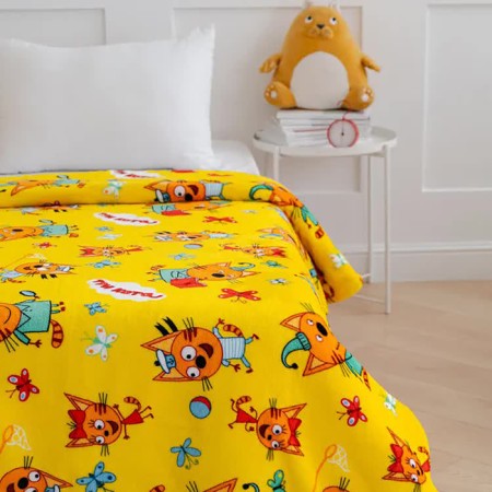 Pedid Pavlinka three cats game 150x200cm, yellow, Aerosoft 190g/m, PE100%