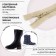 Lightning "Spiral", No. 7, non -proceeding, castle machine, 18 cm, beige color