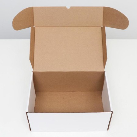 Self -charging box "Postal", white, 40 x 27 x 18 cm-2