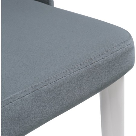 CHART STALL CARA Kora Metal/Velur, White/Gray 47x57x89 cm-9