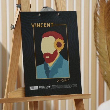 Cardboard tablet with A4 van gog clip-1