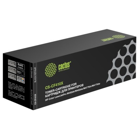 CACTUS CS-CF410X CF410X cartridge, for HP CLJ Pro M452DN/M452DW/M477FDN, 6500 pages, black color black