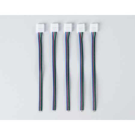 Flexible unilateral connector for LED tape 5050 12/24V (4 contacts) 150 mm GS7251, 5 pcs-2