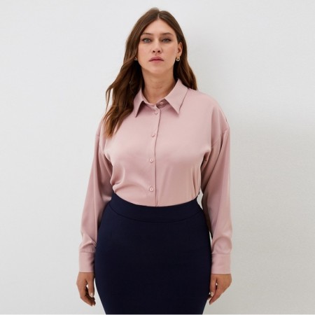 Silk shirt MIST PLUS-SIZE, p. 58, dusty rose