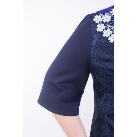 Female jacket, size 52, blue color-2
