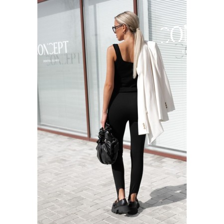 Women's pants with barrelseeva olesya, size 42, black color-1