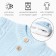 Kindly Knot Knit Knitted Minaku, height 62-68, blue color