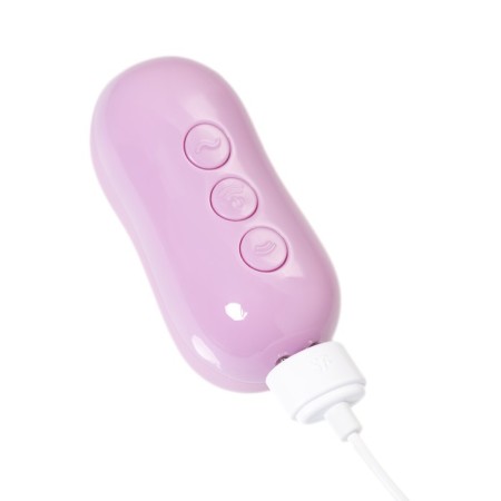 Vacuum-wave contactless stimulator of the Satiffyer Cotton Candy clitoris, silicone, purple color-19