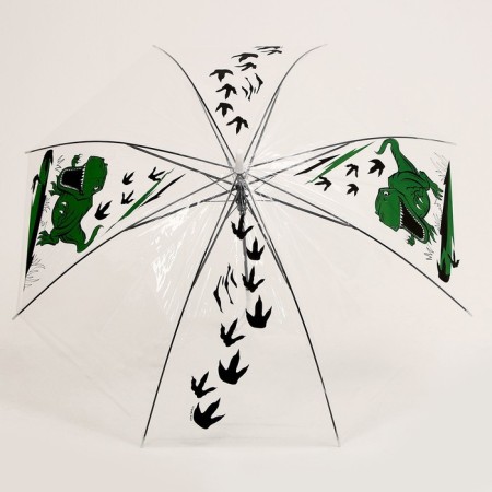 Children's umbrella "dinosaur" semi -automatic, transparent, d = 90cm-8