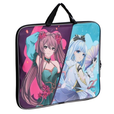 Folder for drawings and drawings A3, 470 x 350 x 20 mm, with handles, textile, calligrata "anime"-1