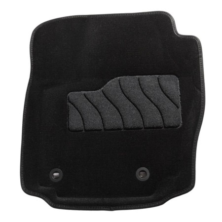 Pile rug for Ford Mondeo IV (oval fasteners), 2007-2010, black-1