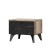 Tumbling bedside omega 4, 450x364x357, oak drawn/ stone Pietra Black