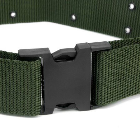 Tactical belt, 125 cm, width 5.3 cm, plastic buckle, khaki-1