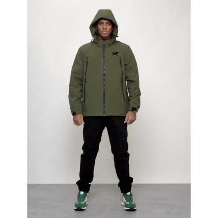 Male spring jacket, size 52, khaki color-12