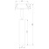 Lamp ceiling Elektrostandard, Diffe Led 5 watts, 27x27x180 mm, IP20, black color