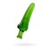 Unrealistic phallimitator Sexus Glass, glass, green, 13.5 cm
