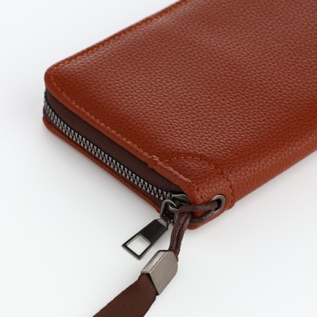 Pearl husband 19.5*2.5*10 cm, 3 depth, d/cards, d/coins, on lightning, brown-3