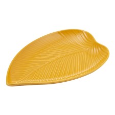 Serving dish Mason Cash in the Forest Leaf, 23x35 cm, yellow color