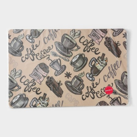 Serving napkin on the table Coffee, 43 × 28 cm, beige color-3