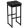 Barrier stool Loft-2 without back, black/black