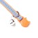 A collar with a decorative reflective strip, imitation of nylon, 30 x 1 cm, orange