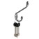 Hook furniture tundra TKD033, two -rod, silver/black