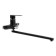 Bath mixer Zein Z2493, pour 35 cm, 35 mm cartridge, with shower, black/chrome