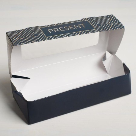 Confectionery packaging, boxing box "Present", 17 x 7 x 4 cm-1