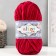 Yarn "Velluto" 100% micropoliester 68m/100g (107 cherries)