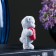 Figure soap "Bear with heart" Gray, 57g
