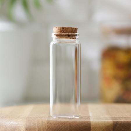 Glass jar for spices with a cork lid of the parf. Sausage ", 80 ml, 3.7 × 10 cm-3