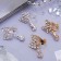 Clips "Grace" bows with a drop, color mix