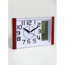 Watch alarm clock, on batteries, 17.9 x 10.9 x 4.1 cm, dial 10.9 x 15.5 cm