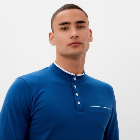 T -shirt with DL. Sleeve male minku Blue color, rn 50-3