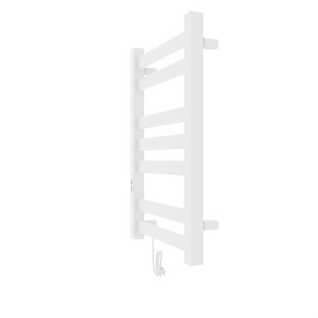 Towel Electric Laris Hephaestus Cheka, 500x800 mm, 7 crossbars, left, white-5
