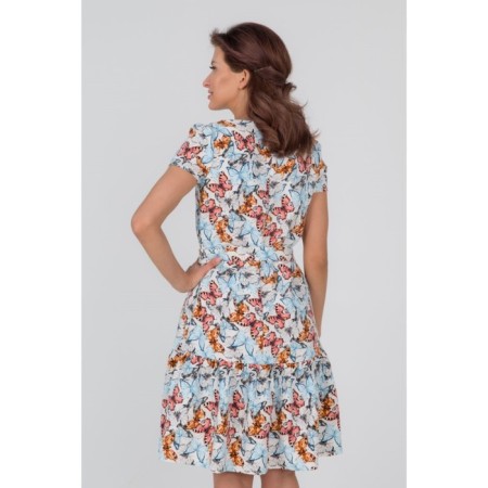 Women's dress with a belt, size 42-2