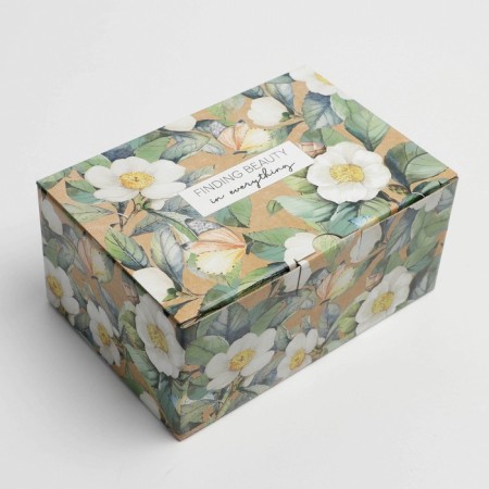 Box - Penal, Gift packaging, Flowers, 22 x 15 x 10 cm-1