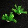 The artificial aquarium bush, 10 cm, green