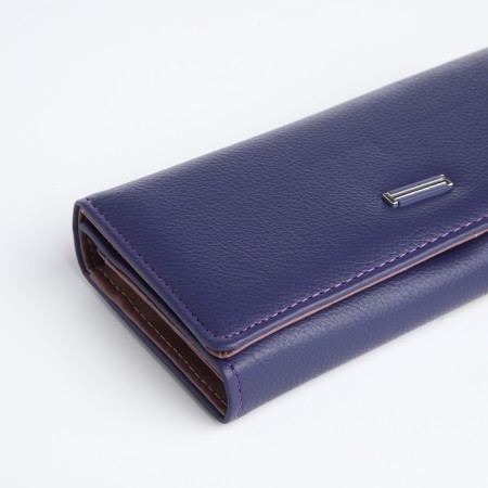 Women's wallet on magnet, purple color-2