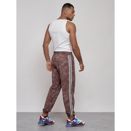 Joggers male, size 50, brown color-19
