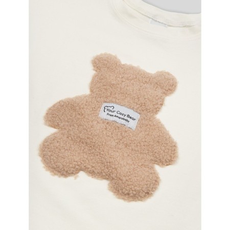 Футболка детская Amarobaby Bear, рост 98 см, цвет белый-9