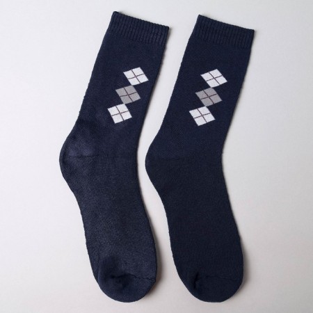 Male terrible socks, dark blue color, size 27-29
